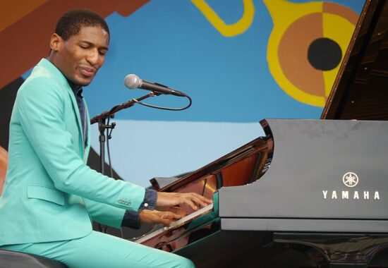 Jonathan Batiste performs at the 2014 Monterey Jazz Festival.